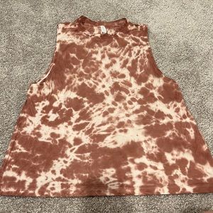 Lululemon all yours tank size 8. Pink dyed